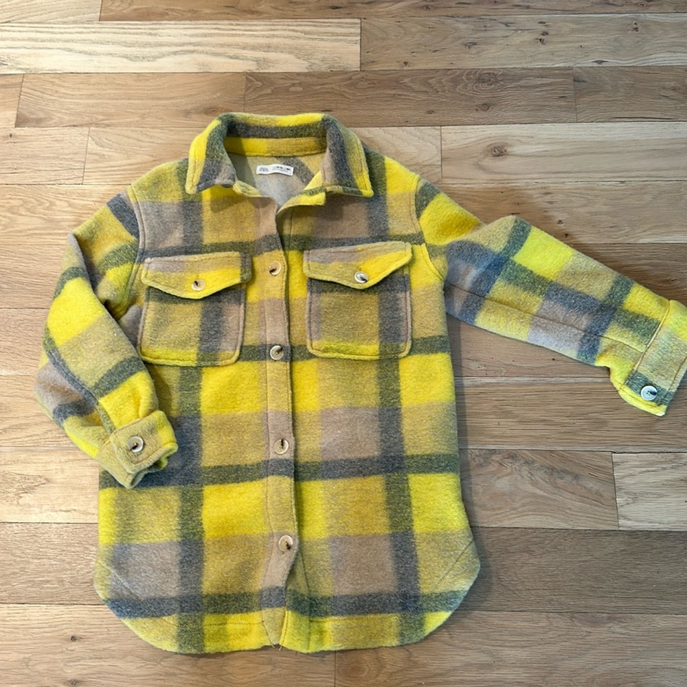 Zara kids 13-14 fleece shacket